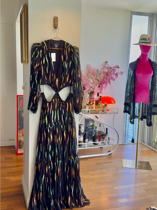 Shoshanna Dresses & Skirts - Black Multicolor Cutout Maxi Dress